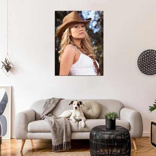 Carrie Underwood Portrait Country Pop Singer Music Wall Art Print Poster