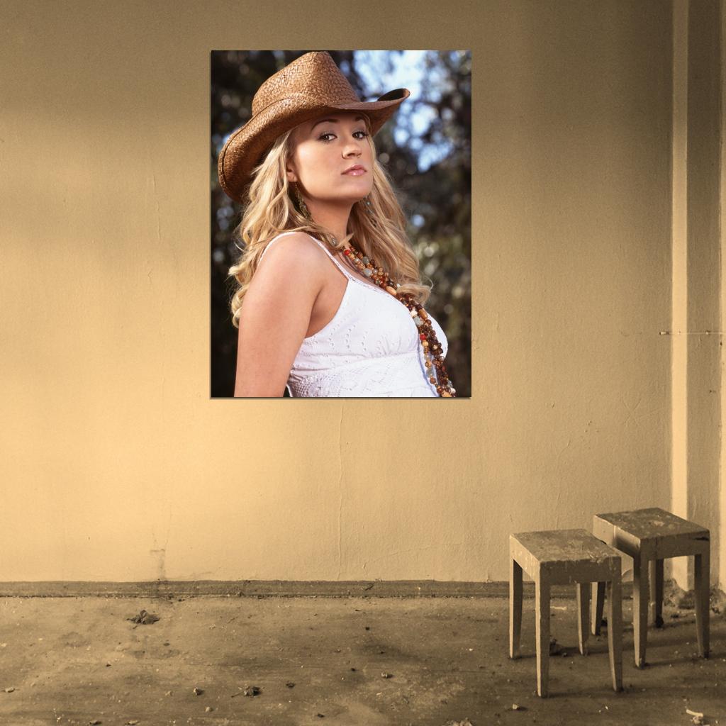 Carrie Underwood Portrait Country Pop Singer Music Wall Art Print Poster