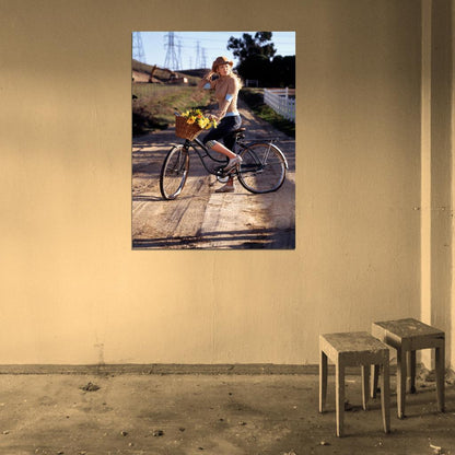 Carrie Underwood Bicycle Country Pop Singer Music Wall Art Print Poster