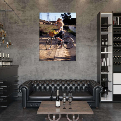 Carrie Underwood Bicycle Country Pop Singer Music Wall Art Print Poster
