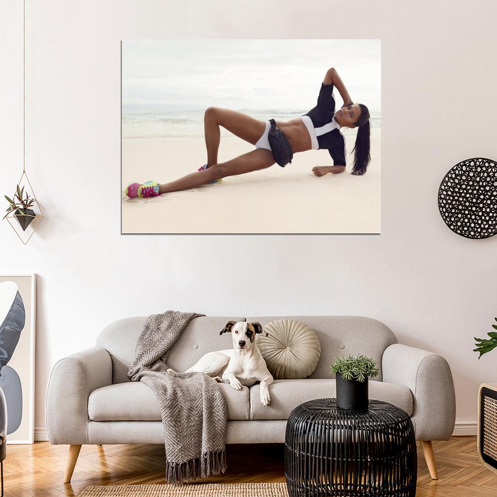 Adriana Lima Sexy Legs Model Wall Art Print Poster