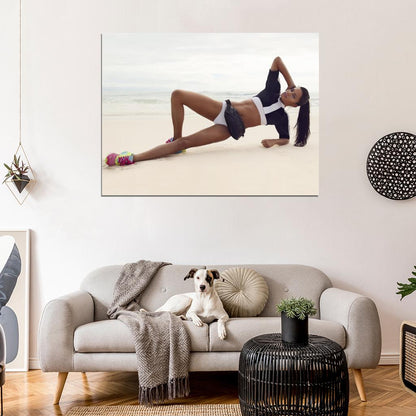Adriana Lima Sexy Legs Model Wall Art Print Poster