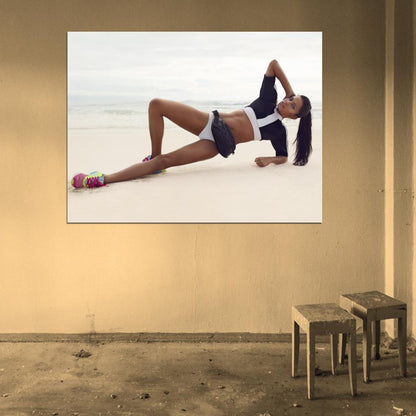 Adriana Lima Sexy Legs Model Wall Art Print Poster