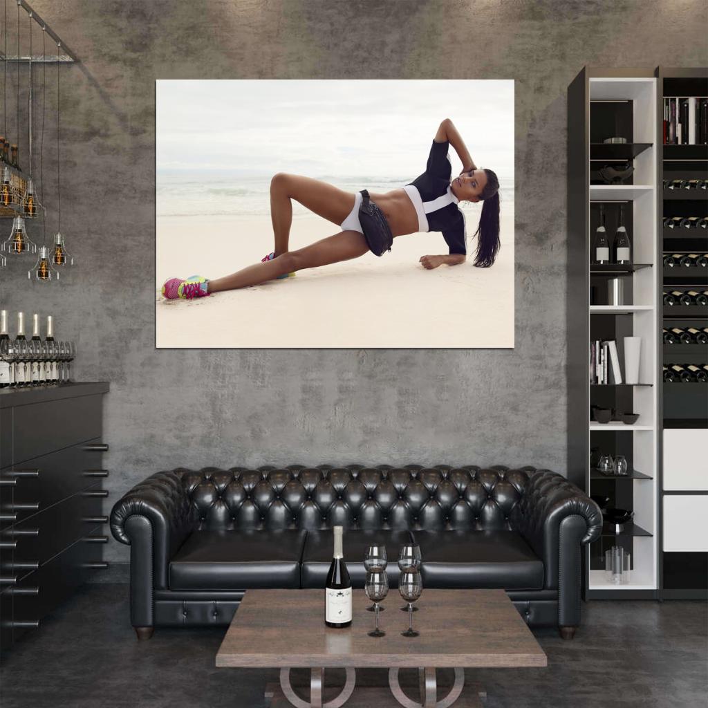 Adriana Lima Sexy Legs Model Wall Art Print Poster