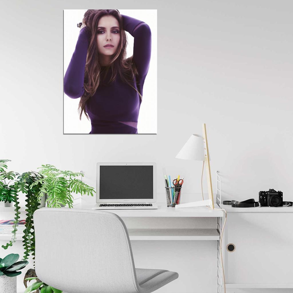 Nina Dobrev Actress Wall Art Print Poster