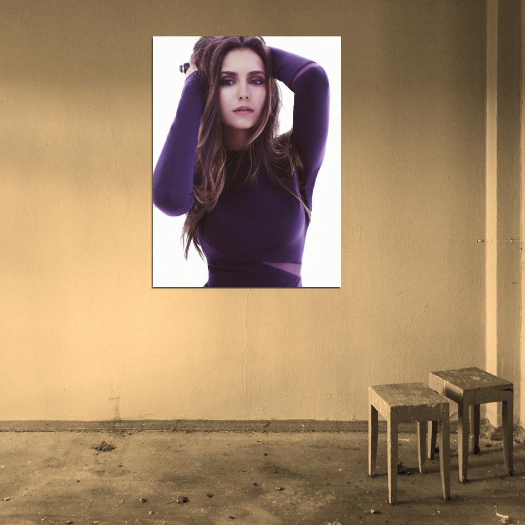 Nina Dobrev Actress Wall Art Print Poster