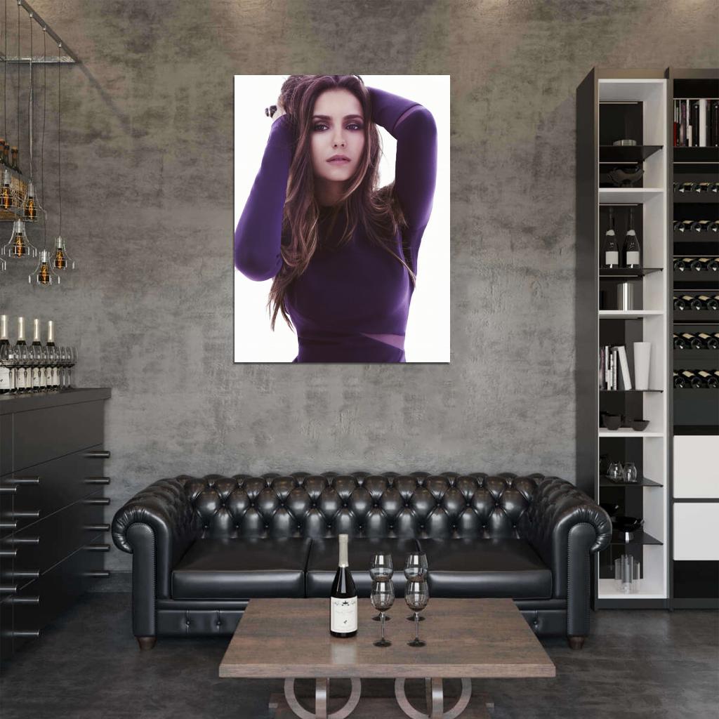 Nina Dobrev Actress Wall Art Print Poster