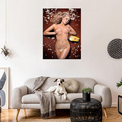 Abi Titmuss Sexy Hot Nude Popcorn Model Actress Wall Art Print Poster