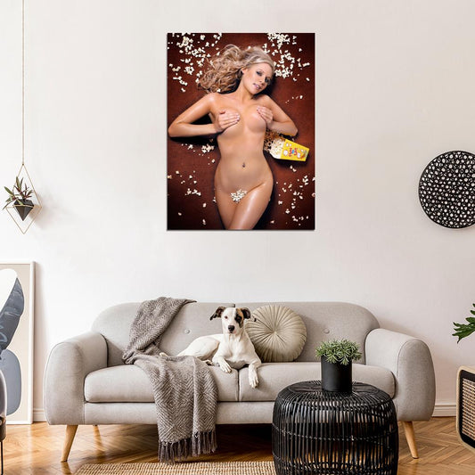 Abi Titmuss Sexy Hot Nude Popcorn Model Actress Wall Art Print Poster