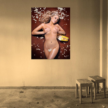 Abi Titmuss Sexy Hot Nude Popcorn Model Actress Wall Art Print Poster
