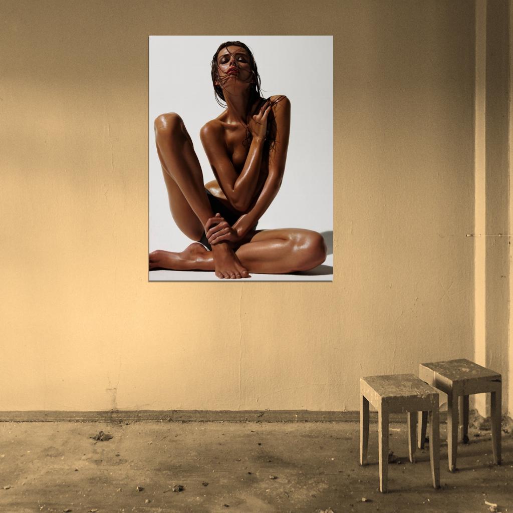 Edita Vilkeviciute Sexy Hot Model Wall Art Print Poster