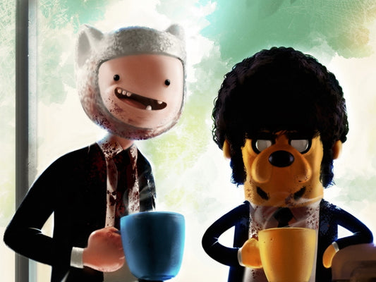 Adventure Time Finn & Jake Cartoon Characters Cool Art Wall Art Print Poster