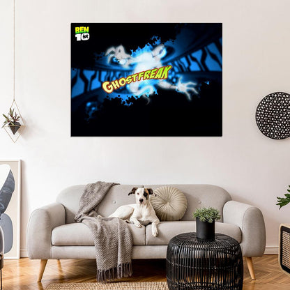 Ben 10 Ghostfreak Alien Cartoon TV Series Art Wall Art Print Poster