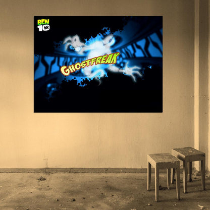Ben 10 Ghostfreak Alien Cartoon TV Series Art Wall Art Print Poster