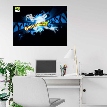 Ben 10 Ghostfreak Alien Cartoon TV Series Art Wall Art Print Poster