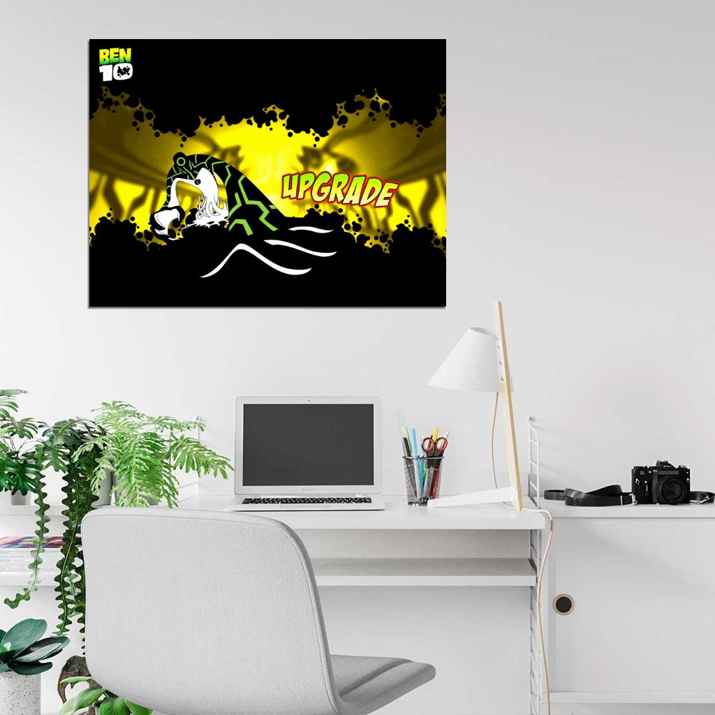 Ben 10 Upgrade Alien Cartoon TV Series Art Wall Art Print Poster