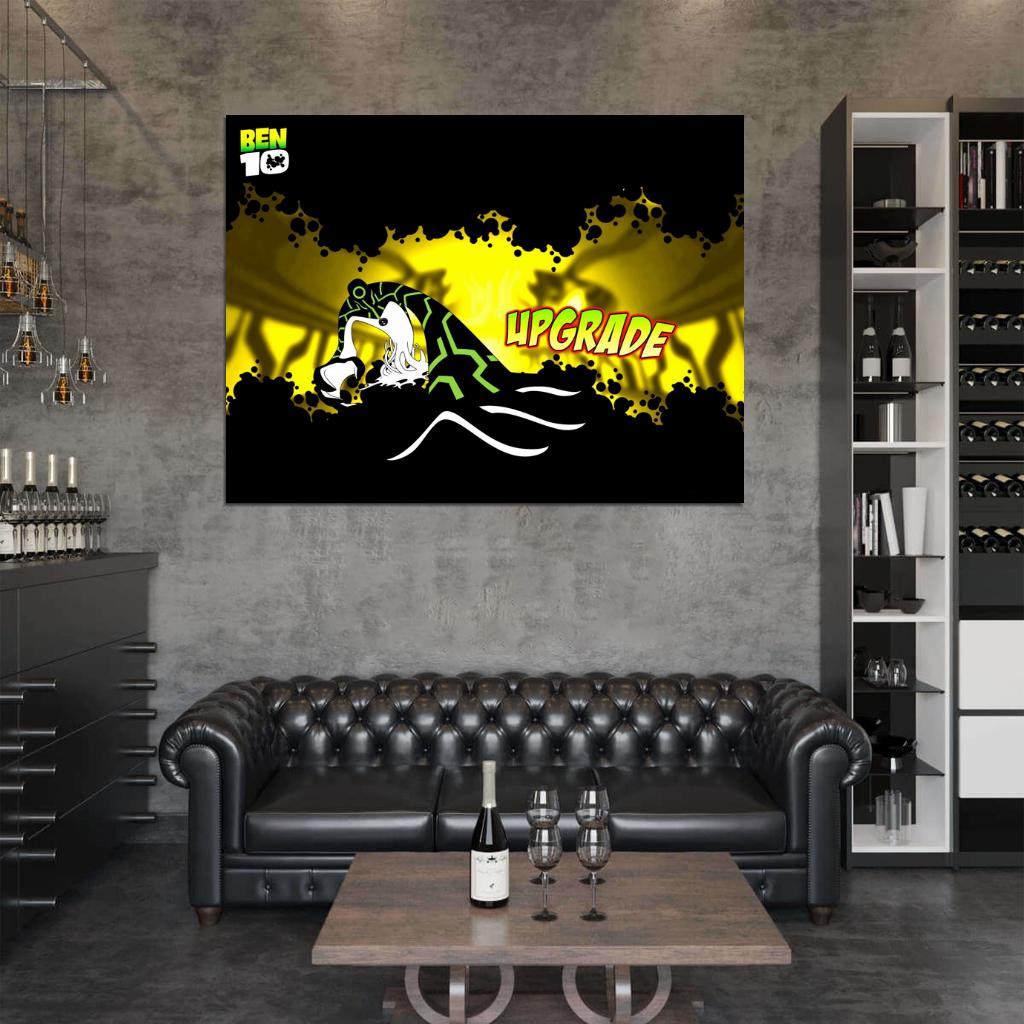 Ben 10 Upgrade Alien Cartoon TV Series Art Wall Art Print Poster