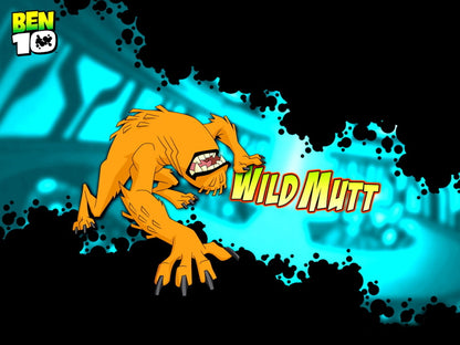 Ben 10 Wild Mutt Alien Cartoon TV Series Art Wall Art Print Poster
