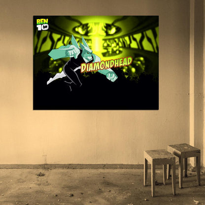 Ben 10 Diamondhead Alien Cartoon TV Series Art Wall Art Print Poster