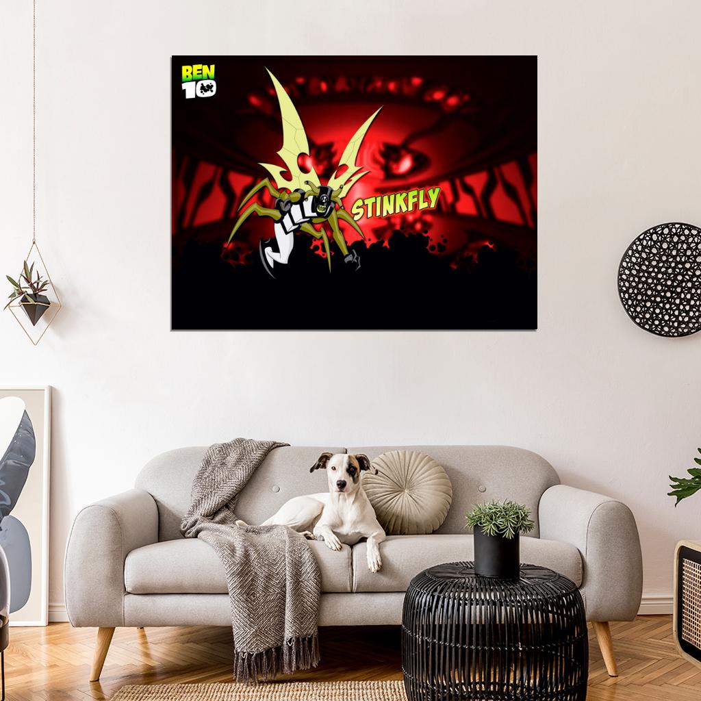 Ben 10 Stinkfly Alien Cartoon TV Series Art Wall Art Print Poster
