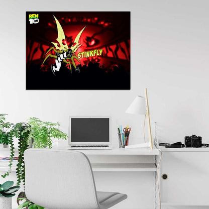 Ben 10 Stinkfly Alien Cartoon TV Series Art Wall Art Print Poster