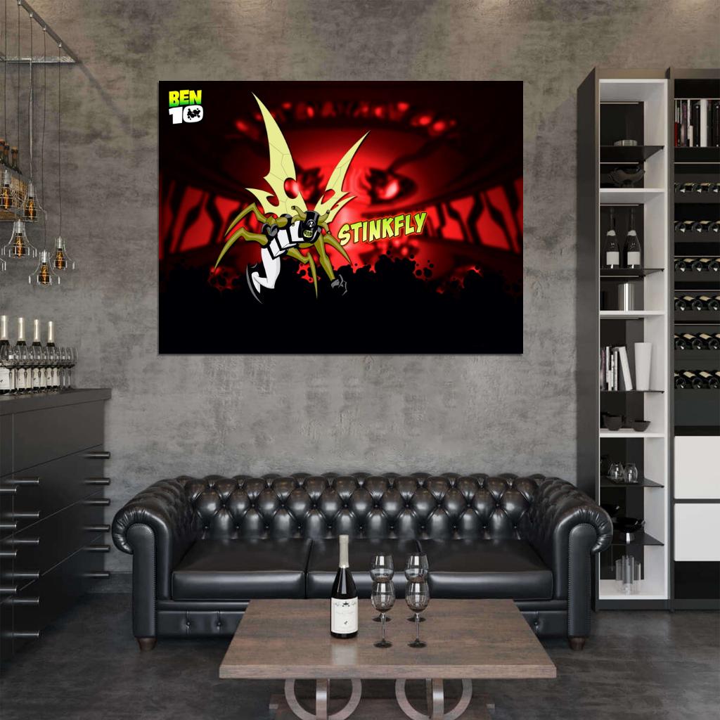 Ben 10 Stinkfly Alien Cartoon TV Series Art Wall Art Print Poster