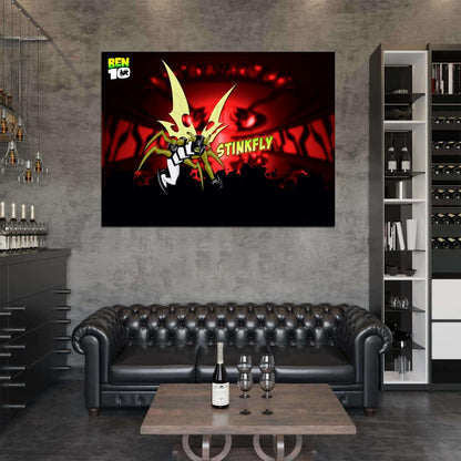 Ben 10 Stinkfly Alien Cartoon TV Series Art Wall Art Print Poster