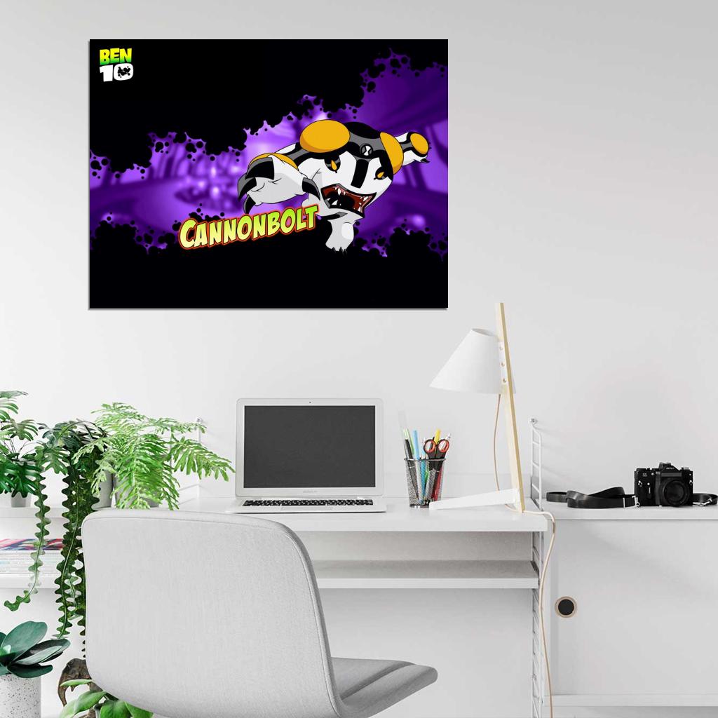 Ben 10 Cannonbolt Alien Cartoon TV Series Art Wall Art Print Poster