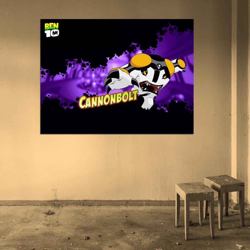 Ben 10 Cannonbolt Alien Cartoon TV Series Art Wall Art Print Poster