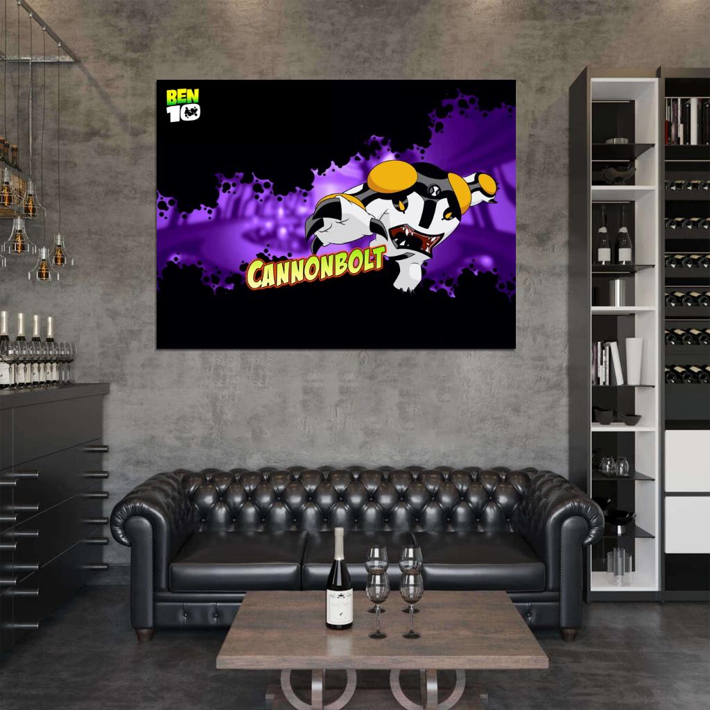 Ben 10 Cannonbolt Alien Cartoon TV Series Art Wall Art Print Poster