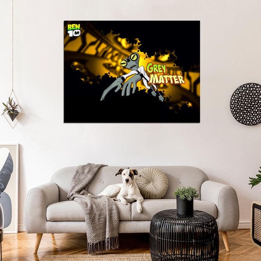 Ben 10 Grey Matter Alien Cartoon TV Series Art Wall Art Print Poster