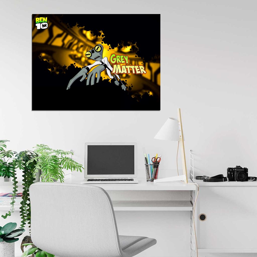 Ben 10 Grey Matter Alien Cartoon TV Series Art Wall Art Print Poster