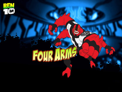 Ben 10 Four Arms Alien Cartoon TV Series Art Wall Art Print Poster