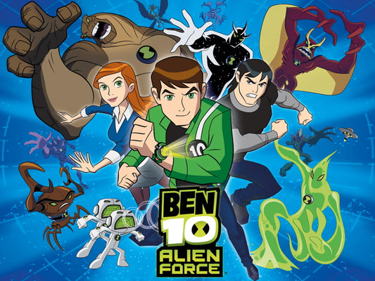 Ben 10 Alien Force Characters Cartoon TV Series Art Wall Art Print Poster