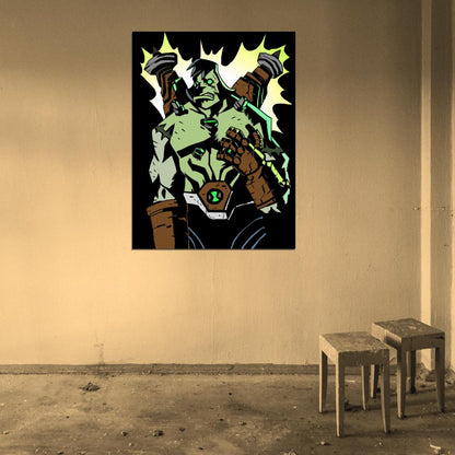 Ben 10 Benvicktor Alien Cartoon TV Series Art Wall Art Print Poster