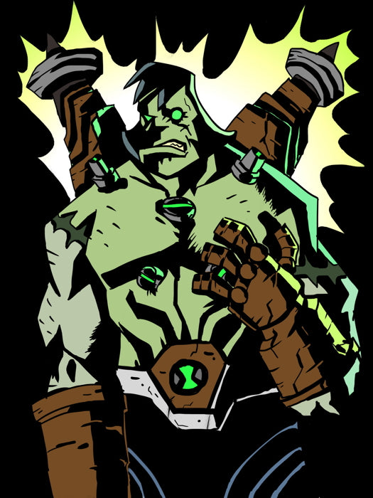 Ben 10 Benvicktor Alien Cartoon TV Series Art Wall Art Print Poster