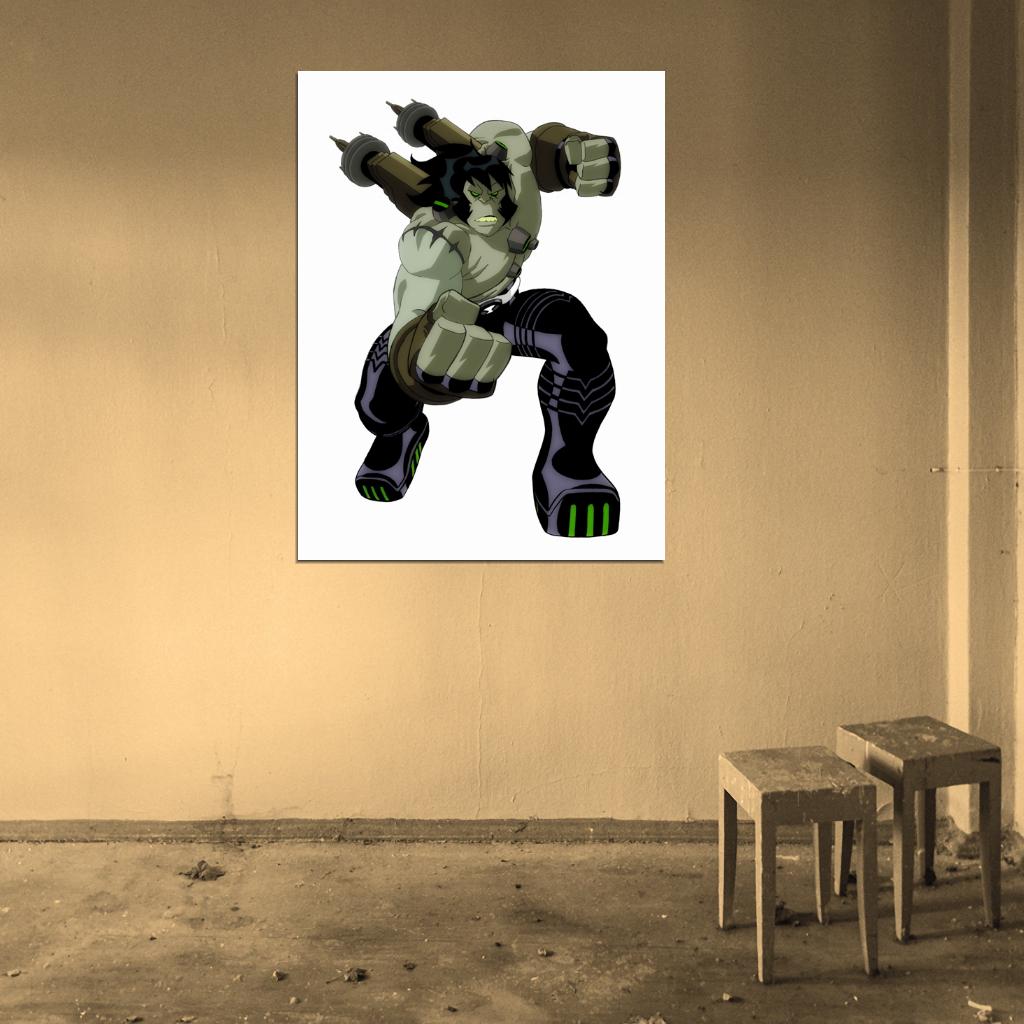 Ben 10 Benvicktor Alien Cartoon TV Series Art Wall Art Print Poster