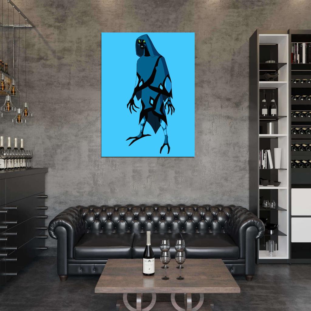 Ben 10 Big Chill Alien Cartoon TV Series Art Wall Art Print Poster