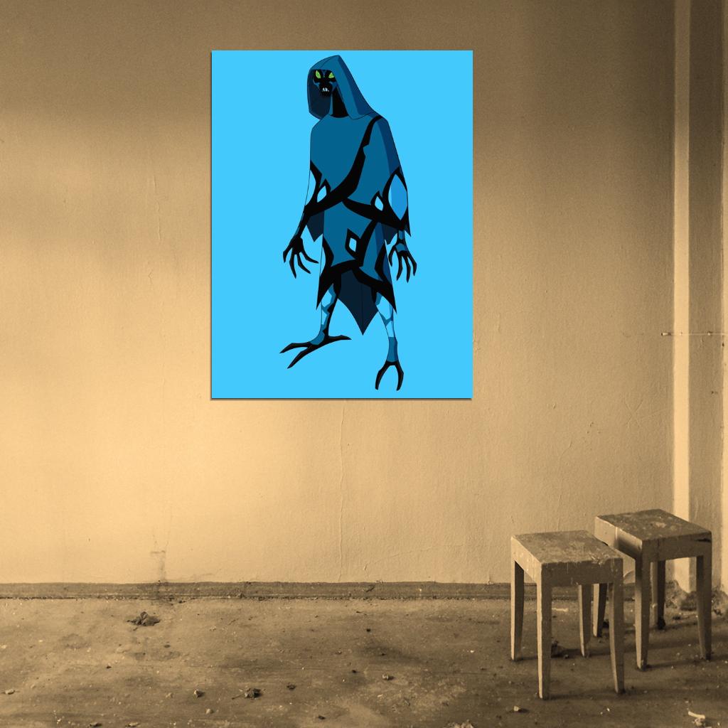 Ben 10 Big Chill Alien Cartoon TV Series Art Wall Art Print Poster