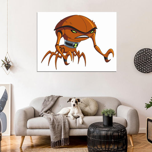 Ben 10 Brainstorm Alien Cartoon TV Series Art Wall Art Print Poster