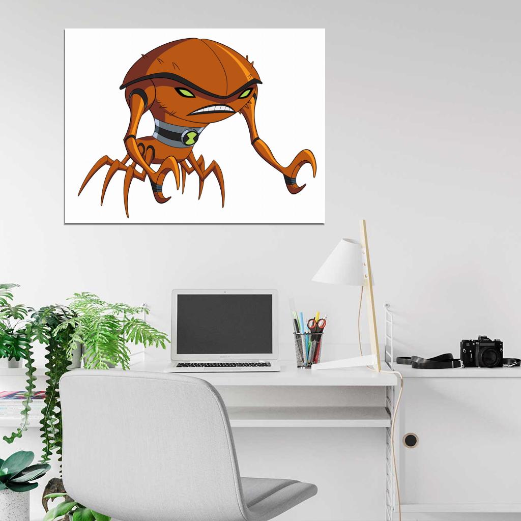 Ben 10 Brainstorm Alien Cartoon TV Series Art Wall Art Print Poster