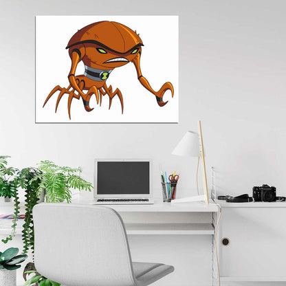 Ben 10 Brainstorm Alien Cartoon TV Series Art Wall Art Print Poster