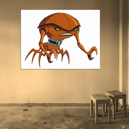 Ben 10 Brainstorm Alien Cartoon TV Series Art Wall Art Print Poster