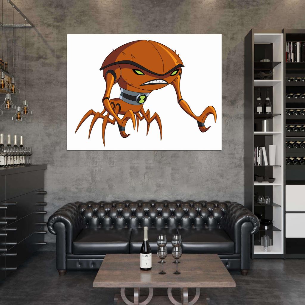 Ben 10 Brainstorm Alien Cartoon TV Series Art Wall Art Print Poster
