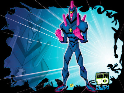 Ben 10 Chromastone Alien Force Cartoon TV Series Art Wall Art Print Poster