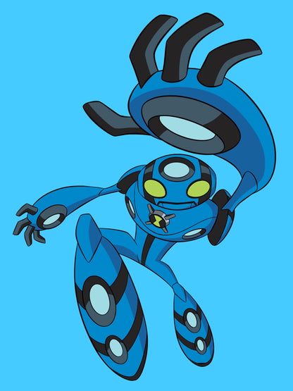 Ben 10 Echo Echo Alien Cartoon TV Series Art Wall Art Print Poster