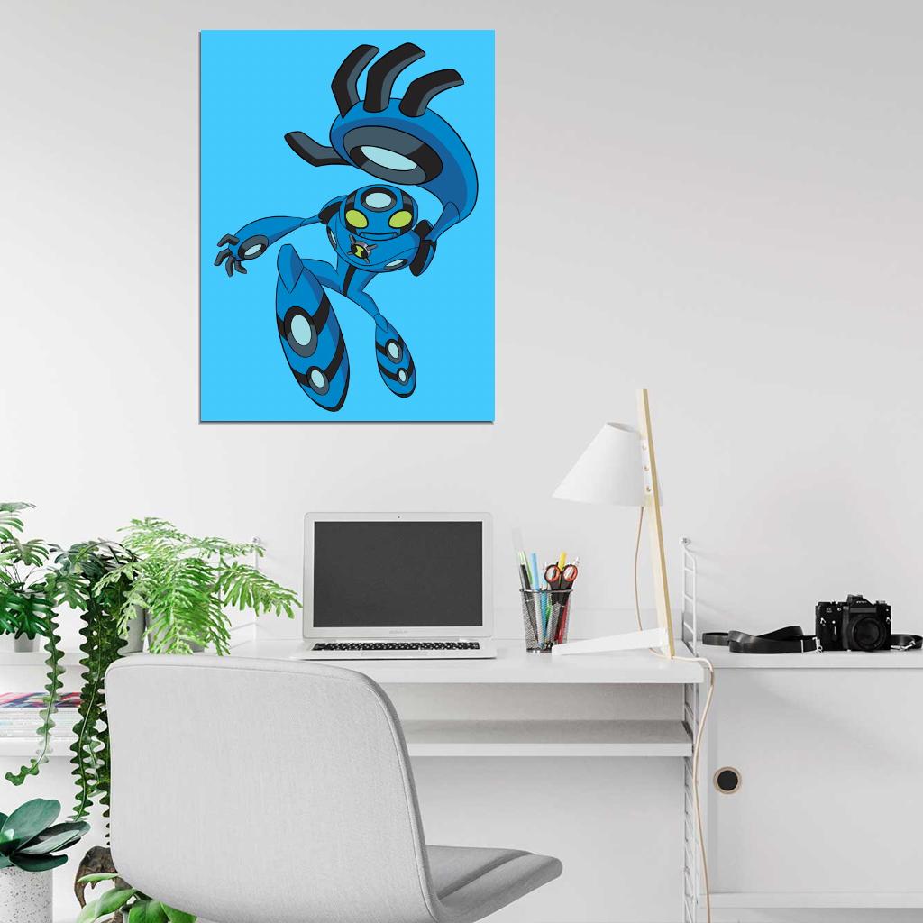 Ben 10 Echo Echo Alien Cartoon TV Series Art Wall Art Print Poster