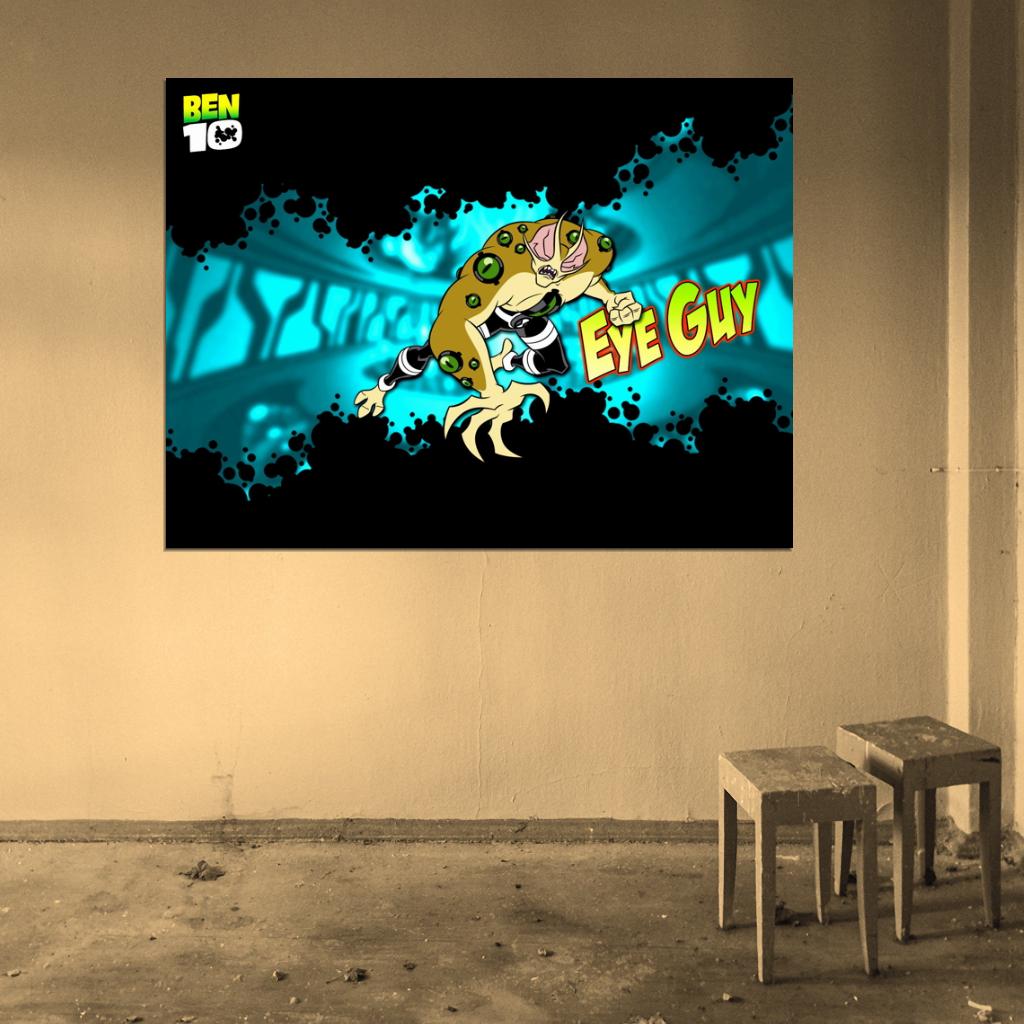 Ben 10 Eye Guy Alien Cartoon TV Series Art Wall Art Print Poster