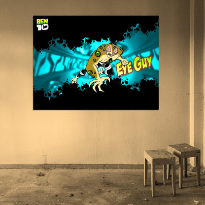 Ben 10 Eye Guy Alien Cartoon TV Series Art Wall Art Print Poster