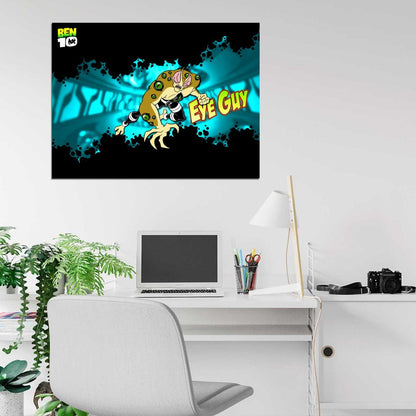 Ben 10 Eye Guy Alien Cartoon TV Series Art Wall Art Print Poster